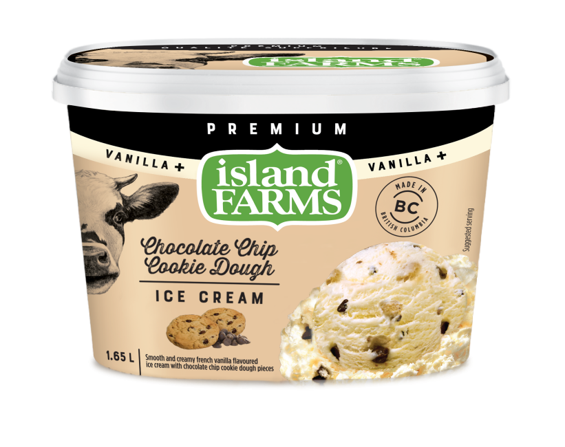 Island Farms Vanilla Plus Chocolate Chip Cookie Dough Ice Cream