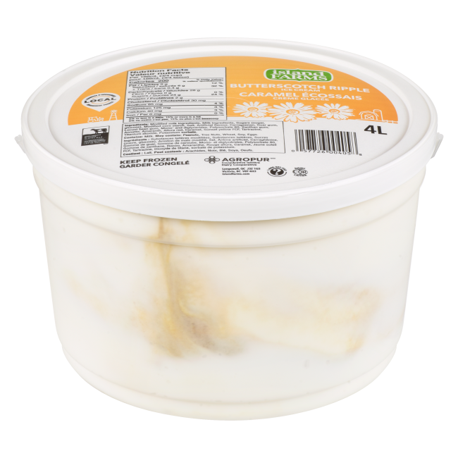 Island Farms Butterscotch Ripple Ice Cream