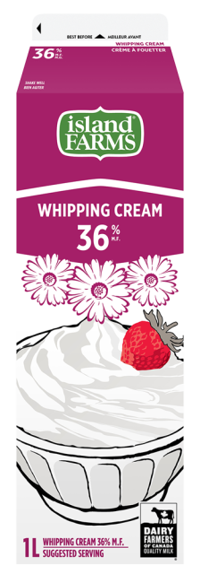 Island Farms 36% Whiping Cream 1L Product