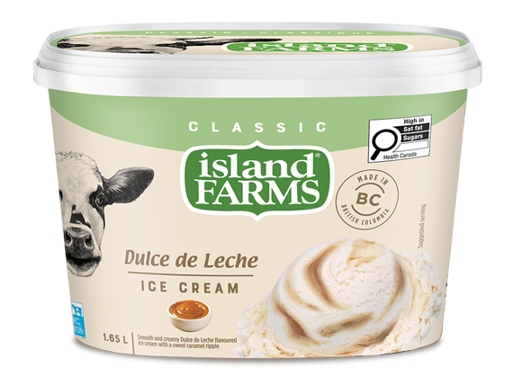 Island farms ice cream Dulce de Leche