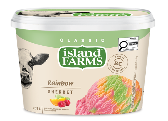 Island Farms Rainbow Sherbet
