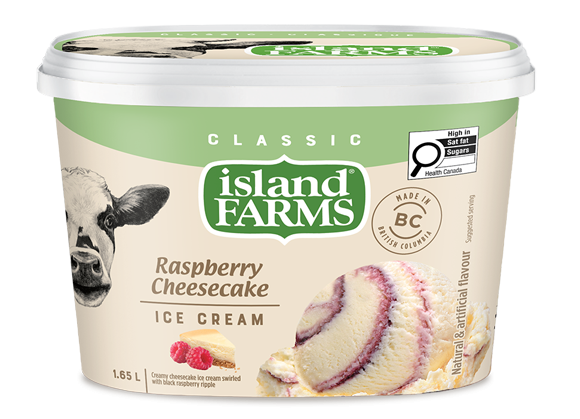 Island Farms Classic Raspberry Cheesecake Ice Cream