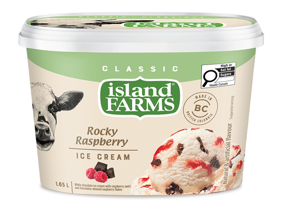 Island Farms Classic Rocky Raspberry Ice Cream