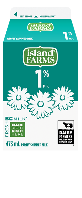 Island Farms 1% Milk Carton 473mL