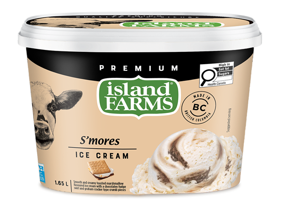 Island Farms ice cream S'mores