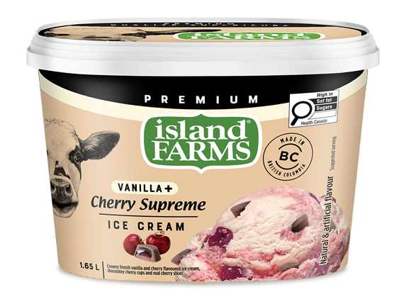 Vanilla Plus Cherry Supreme Ice Cream