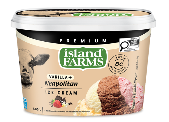 Island Farms Vanilla Plus Neapolitan Ice Cream