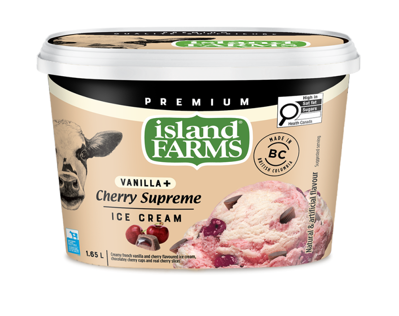 Vanilla Plus Cherry Supreme Ice Cream
