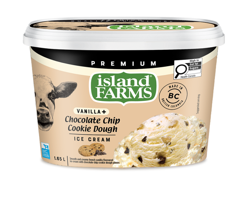 Island Farms Vanilla Plus Chocolatey Chip Cookie Dough Ice Cream