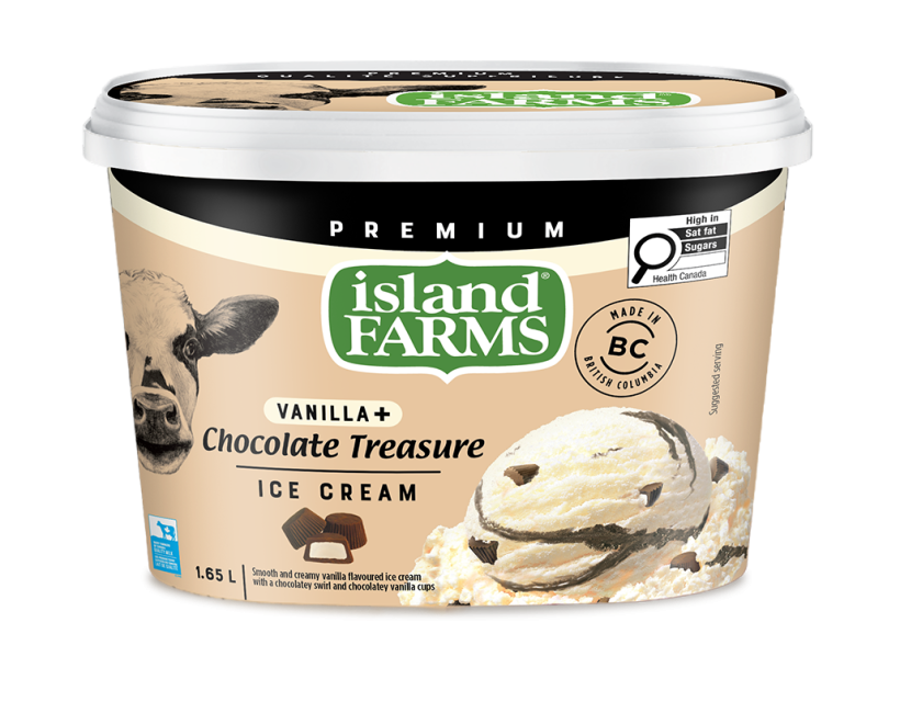 Island Farms Vanilla Plus Chocolate Treasure Ice Cream
