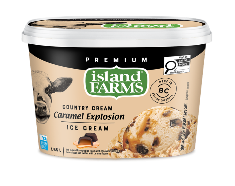 Island Farms Caramel Explosion Ice Cream