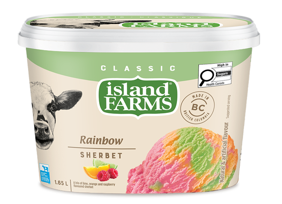 Island Farms Rainbow Sherbet