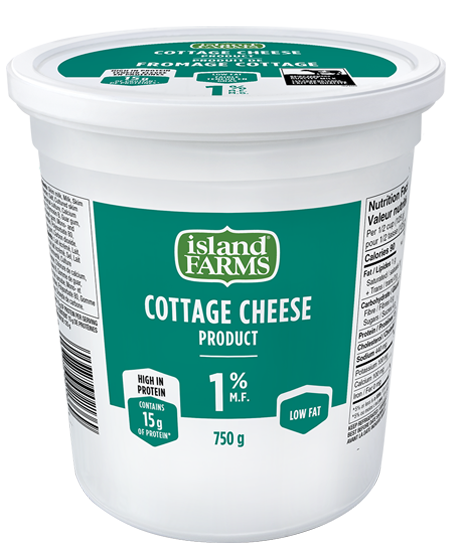 Cottage Cheese Island Farms 1% 750g