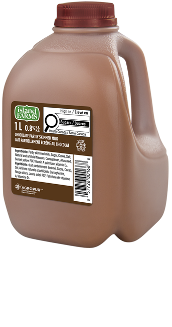 Island Farms Chocolate Milk 0.8% 1L Jug