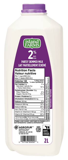Island Farms 2% Milk 2L Jug