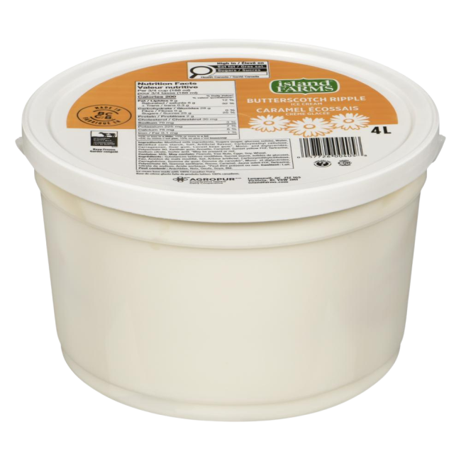 Island Farms Butterscotch Ripple Ice Cream