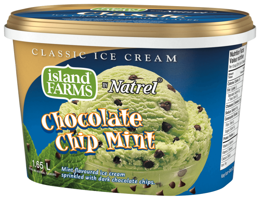 Classic Chocolate Chip Mint Ice Cream Island Farms