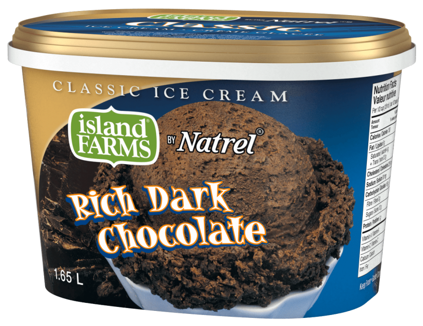 Classic Rich Dark Chocolate Ice Cream Island Farms